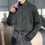 MODEFREAKの【最短即日発送】ハイネックウェーブモノトーンカットソー mf2059の画像