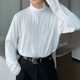 MODEFREAKの【最短即日発送】ハイネックウェーブモノトーンカットソー mf2059の画像