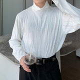 MODEFREAKの【最短即日発送】ハイネックウェーブモノトーンカットソー mf2059の画像