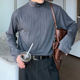 MODEFREAKの【最短即日発送】ハイネックウェーブモノトーンカットソー mf2059の画像