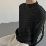 MODEFREAKのローネックシンプルニットトップス mf2090の画像