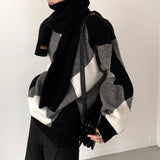 MODEFREAKのルーズチェックニットトップス mf2113の画像