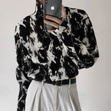 MODEFREAKのマーブルモノトーンハイネックカットソー mf2160の画像1