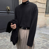 MODEFREAKのネック刺繍モックネックロンT mf0091の画像