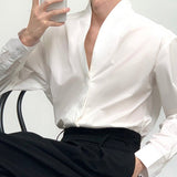 MODEFREAKのVネックコリアンデザインシャツ mf1890の画像