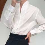 MODEFREAKのVネックコリアンデザインシャツ mf1890の画像