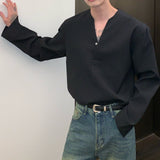 MODEFREAKのVネックモードシャツ mf1925の画像