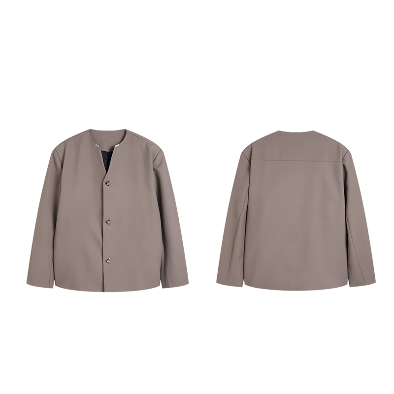 MODEFREAKのノーカラーコリアンスマートジャケット mf3503の画像