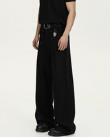 Double-breasted high-waisted pants mf3625