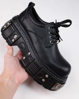 Split-toe mode leather boots mf3636