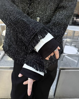 【2.18新作】フリンジモードツイードジャケット mf3670