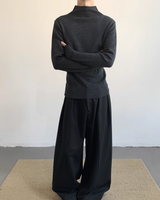 【1.5新作】ピュアウールハイネックニット mf3617