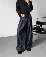 [1/21 New] Side Pleated Style Up Slacks mf3640