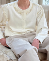 【12.31新作】クラシカルパールカーディガン mf3619