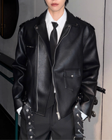 【11.10新作】バックルデザインモードジャケット mf3577