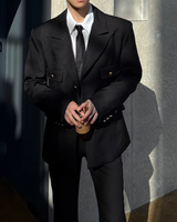 【2.6新作】ダブルブレストコリアンモードジャケット mf3658