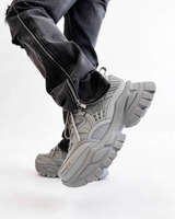 Split-toe mode leather boots mf3636