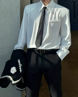 【2.2新作】コリアンシルエットネクタイシャツ mf3656