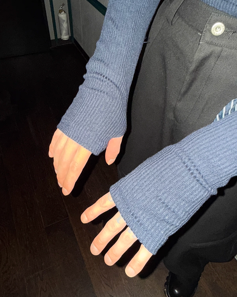 【11.5新作】ハイネックジップアップカットソー mf3573