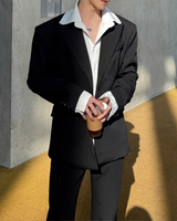 MODEFREAKのシャツレイヤードモードジャケット mf3690の画像