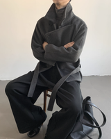 【12.22新作】ウールスタンドカラーショートジャケット mf3616