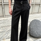 Slim Foot Flare Korean Slacks mf3097