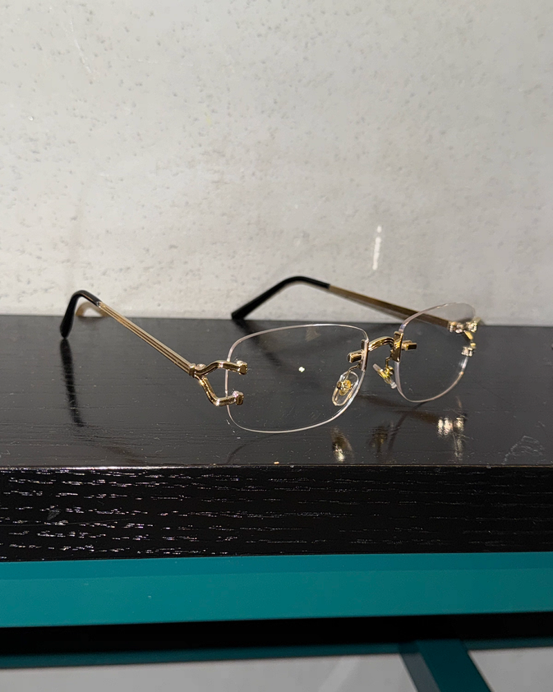 【11.14新作】リムレスヴィンテージグラス mf3584