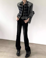 Slim Foot Flare Korean Slacks mf3097