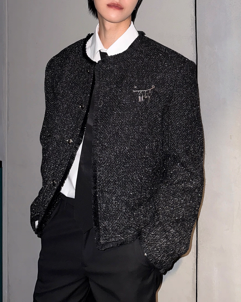 【10.31新作】シャインツイードモードジャケット mf3570