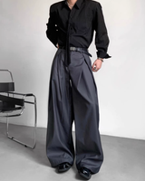 [1/21 New] Side Pleated Style Up Slacks mf3640