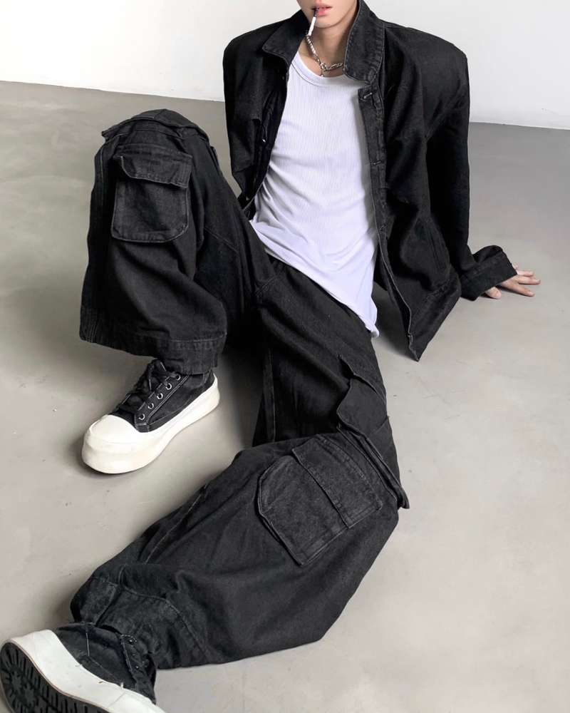 【10.20新作】モードルーズデニムジャケット mf3553
