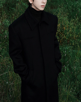 【11.21新作】ウール50%モードロングコート mf3590