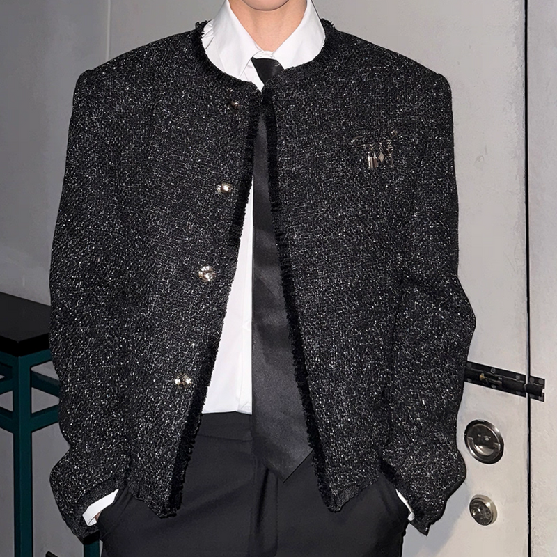 【10.31新作】シャインツイードモードジャケット mf3570