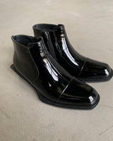 Split-toe mode leather boots mf3636