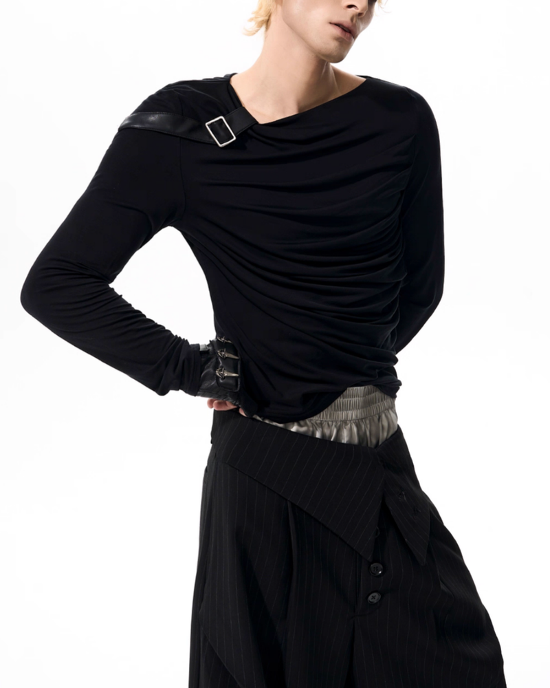 MODEFREAKの【9.26新作】バックルデザインモードカットソー mf3540の画像