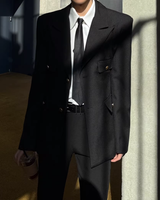 【2.6新作】ダブルブレストコリアンモードジャケット mf3658