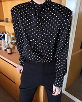 【2.6新作】ドットリボンタイシャツ mf3657