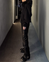 【12.15新作】モードドレープレザーパンツ mf3594