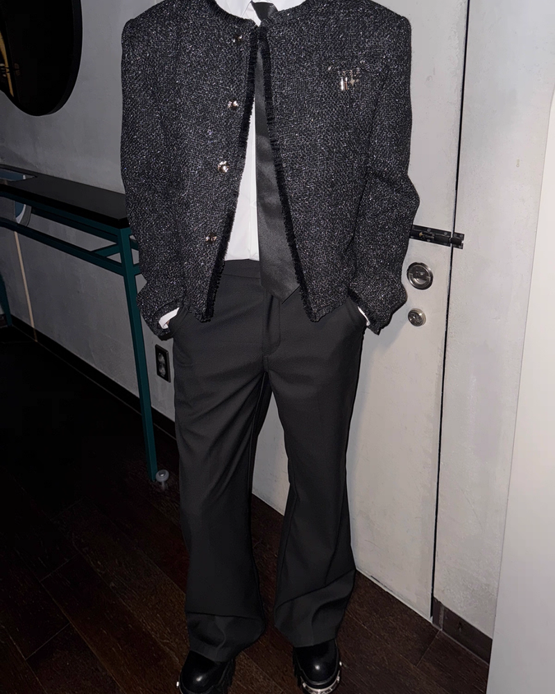 【10.31新作】シャインツイードモードジャケット mf3570