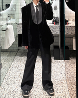 【11.12新作】スウェードサテンカラークラシカルジャケット mf3575