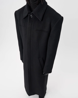 【11.21新作】ウール50%モードロングコート mf3590