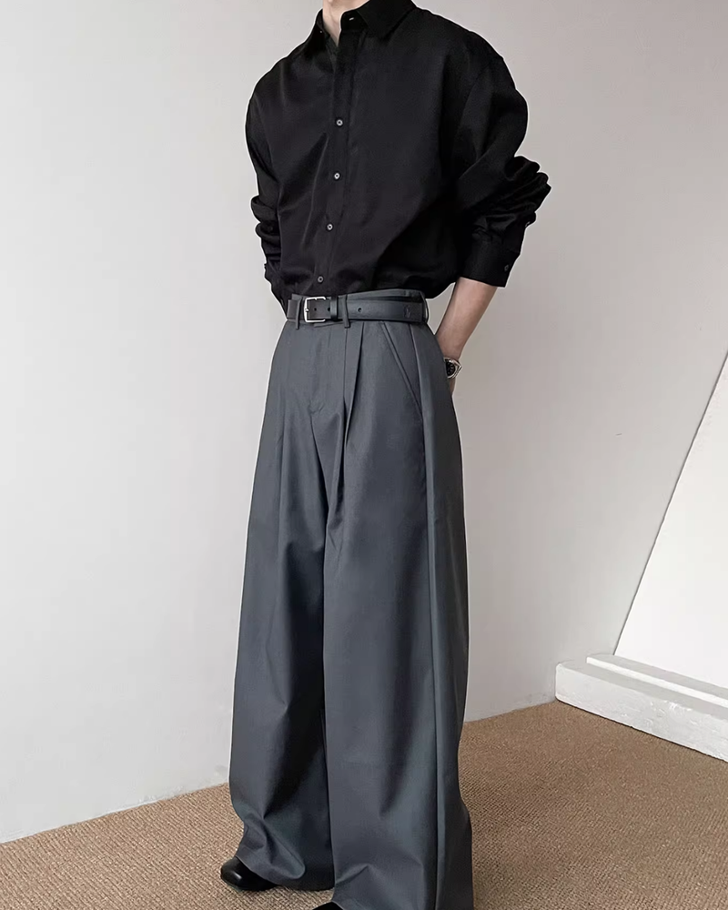 【11.26新作】レイヤーデザインコリアンシャツ mf3591