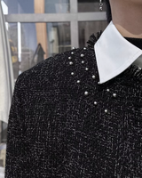 【2.18新作】フリンジモードツイードジャケット mf3670