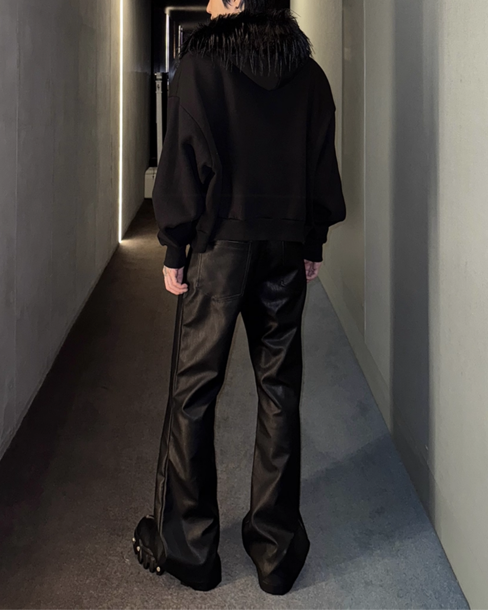 MODERE 21点 パンザー☆ 12.15新作】モードドレープレザーパンツ mf3594【韓国モードファッション】