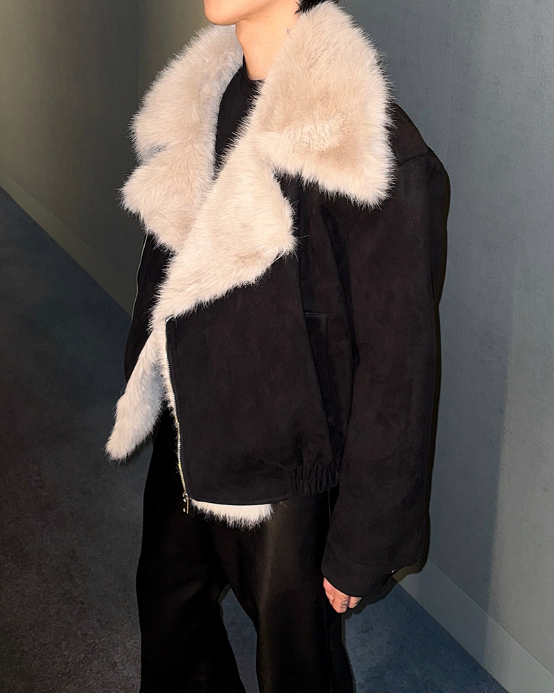 【11.24新作】モードファーショートジャケット mf3588