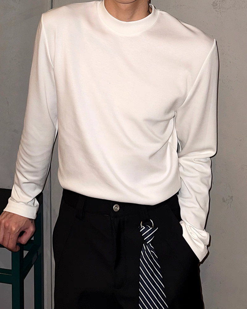 【10.29新作】ハイネックモードシルエットカットソー mf3566