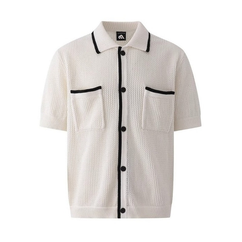 MODEFREAKのバイカラーニットカーディガン mf3393の画像