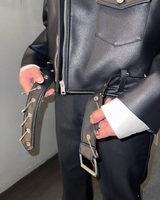 【11.10新作】バックルデザインモードジャケット mf3577