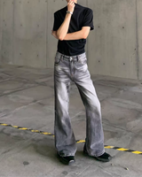 MODEFREAKの【7.22新作】モードウォッシュドフレアデニムパンツ mf3798の画像