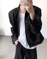 【10.20新作】モードルーズデニムジャケット mf3553
